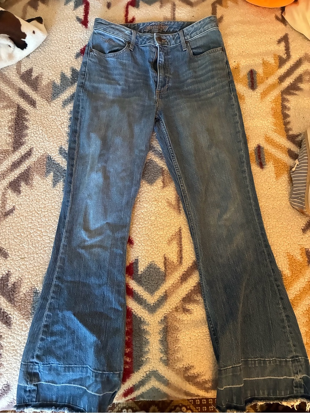 Kimes Ranch Blue Wide Leg Flare Jeans